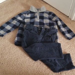 Fleece  Boys Top and Pant Set